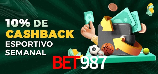 10% de bônus de cashback na BET987