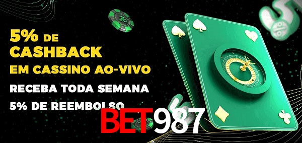 Promoções do cassino ao Vivo BET987